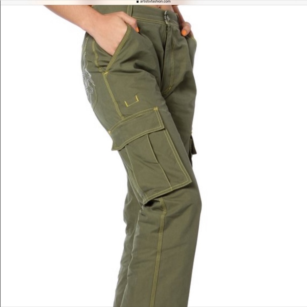 Artistix cargo pocket twill pants NWT